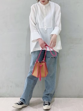 「mignon（ミニョン）のアイテム」を使った、kurataniさん（レディース・165cm）の春コーディネート