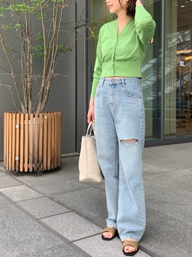 「mignon（ミニョン）のアイテム」を使った、kurataniさん（レディース・165cm）の春コーディネート