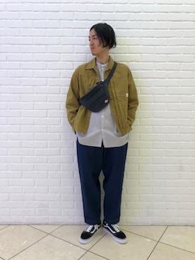 「unfil」｜「アイテム（ナイロンジャケット）」を使った、タナカさん（メンズ・173cm）の冬コーディネート