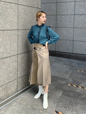 UNITED TOKYO（ユナイテッドトウキョウ）の「バックラップスカート 