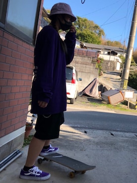 「WEGO（ウィゴー）のアイテム（パンツ、ブラック系）」を使った、AIRIさん（レディース・153cm）の春コーディネート