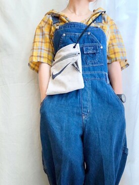 「NIKE(ナイキ)のアイテム(ショルダーバッグ)」を使った、晴-haru-さん(レディース・148cm)の夏コーディネート