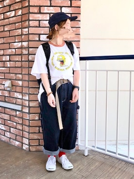 「CONVERSE（コンバース）のCONVERSE コンバース ジャック パーセル / JACK PURCEL（スニーカー）」を使った、晴-haru-さん（レディース・148cm）の夏コーディネート