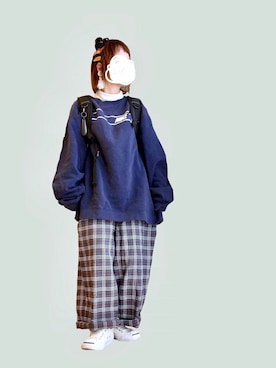 「CONVERSE（コンバース）のCONVERSE コンバース ジャック パーセル / JACK PURCEL（スニーカー）」を使った、晴-haru-さん（レディース・148cm）の秋コーディネート