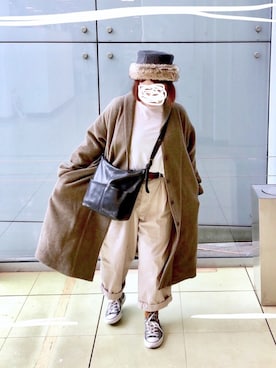 晴-haru-さん（レディース・148cm）の冬コーディネート