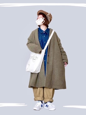 晴-haru-さん（レディース・148cm）の冬コーディネート