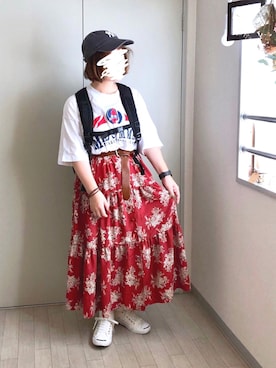 「CONVERSE（コンバース）のCONVERSE コンバース ジャック パーセル / JACK PURCEL（スニーカー）」を使った、晴-haru-さん（レディース・148cm）の春コーディネート