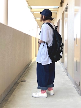 「CONVERSE（コンバース）のCONVERSE コンバース ジャック パーセル / JACK PURCEL（スニーカー）」を使った、晴-haru-さん（レディース・148cm）の夏コーディネート