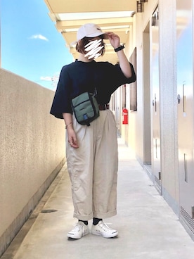 「CONVERSE（コンバース）のCONVERSE コンバース ジャック パーセル / JACK PURCEL（スニーカー）」を使った、晴-haru-さん（レディース・148cm）の夏コーディネート