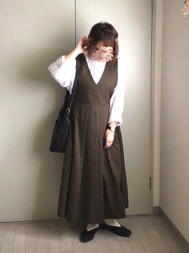晴-haru-さんの「KBF　BIGプリーツジャンパースカート」を使ったコーディネート