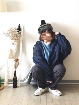 「CONVERSE（コンバース）のCONVERSE コンバース ジャック パーセル / JACK PURCEL（スニーカー）」を使った、晴-haru-さん（レディース・148cm）の秋コーディネート