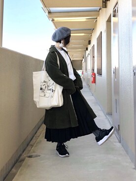 「Sunny clouds（サニークラウズ）のアイテム（ジャケット/アウター）」を使った、晴-haru-さん（レディース・148cm）の冬コーディネート