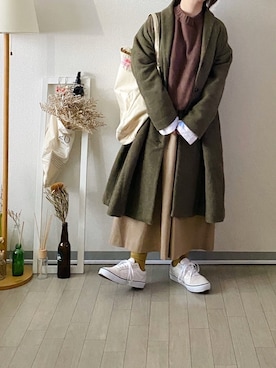 晴-haru-さん（レディース・148cm）の冬コーディネート