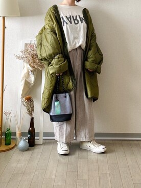 「CONVERSE（コンバース）のCONVERSE コンバース ジャック パーセル / JACK PURCEL（スニーカー）」を使った、晴-haru-さん（レディース・148cm）の冬コーディネート