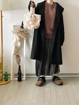 晴-haru-さん（レディース・148cm）の冬コーディネート