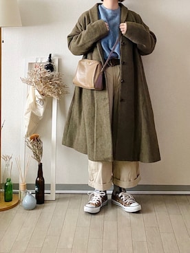 晴-haru-さん（レディース・148cm）の冬コーディネート