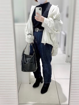 「SHEL’TTER（シェルター）のアイテム（ジャケット/アウター）」を使った、晴-haru-さん（レディース・148cm）の冬コーディネート