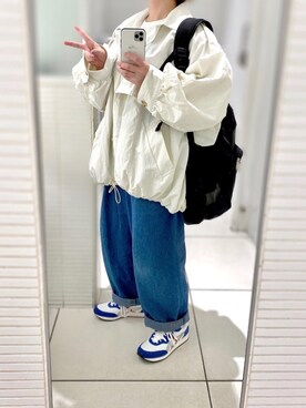 「SHEL’TTER（シェルター）のアイテム（ジャケット/アウター）」を使った、晴-haru-さん（レディース・148cm）の春コーディネート