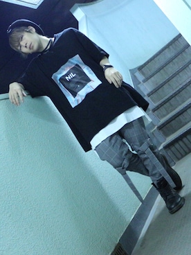 「JULIUS（ユリウス）のアイテム（アクセサリー）」を使った、かいさん（メンズ・166cm）の春コーディネート