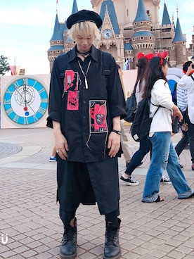 「JULIUS（ユリウス）のアイテム（アクセサリー）」を使った、かいさん（メンズ・168cm）の秋コーディネート