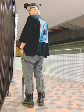 「sulvam」｜「アイテム（帽子）」を使った、かいさん（メンズ・168cm）の秋コーディネート