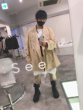 「JULIUS（ユリウス）のアイテム（リング）」を使った、かいさん（メンズ・168cm）の冬コーディネート