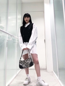「FUN FROM FUN（ファンフロムファン）のアイテム」を使った、さくらさん（レディース・160cm）の秋コーディネート