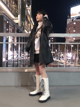 「DEARSTALKER（ディアストーカー）のアイテム」を使った、さくらさん（レディース・160cm）の秋コーディネート