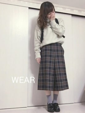 「RAY CASSIN（レイカズン）のアイテム」を使った、Ⓜ︎さん（レディース・152cm）の冬コーディネート