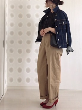 「シニヨン」｜Ⓜ︎さん（レディース・152cm）の夏コーディネート