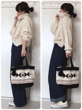 Ⓜ︎さん（レディース・153cm）の冬コーディネート