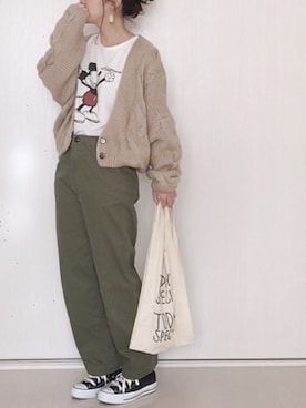 「CIBONE（シボネ）のアイテム」を使った、Ⓜ︎さん（レディース・152cm）の秋コーディネート