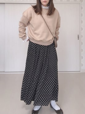 「DHOLIC（ディーホリック）のアイテム」を使った、Ⓜ︎さん（レディース・152cm）の春コーディネート