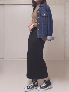 「GRL（グレイル）のアイテム（ピアス（両耳用））」を使った、Ⓜ︎さん（レディース・152cm）の秋コーディネート