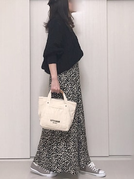 「くるりんぱヘアー」｜Ⓜ︎さん（レディース・152cm）の春コーディネート