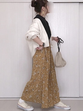 「Luz Llena（ラズレナ）のアイテム」を使った、Ⓜ︎さん（レディース・152cm）の春コーディネート