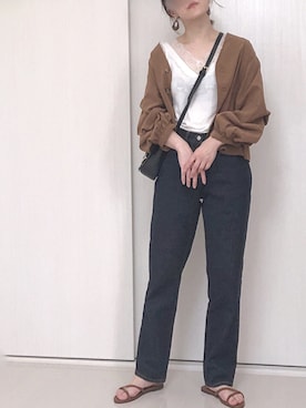 「zozoデニム」｜「アイテム（アクセサリー）」を使った、Ⓜ︎さん（レディース・152cm）の夏コーディネート