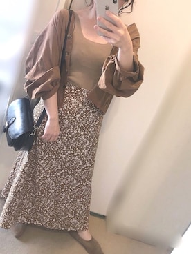 「GRL（グレイル）のアイテム（ピアス（両耳用））」を使った、Ⓜ︎さん（レディース・152cm）の秋コーディネート