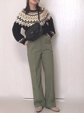 「GRL（グレイル）のアイテム（ピアス（両耳用））」を使った、Ⓜ︎さん（レディース・152cm）の冬コーディネート