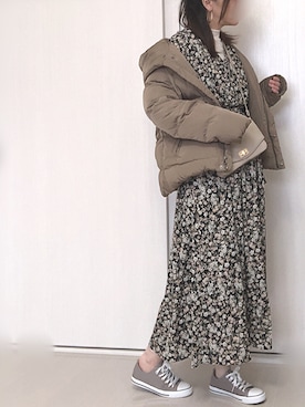 「GRL（グレイル）のアイテム（ピアス（両耳用））」を使った、Ⓜ︎さん（レディース・152cm）の冬コーディネート