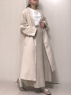 「バブーシュ」｜「アイテム（その他アウター）」を使った、Ⓜ︎さん（レディース・152cm）の冬コーディネート