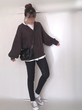 Ⓜ︎さん（レディース・152cm）の冬コーディネート