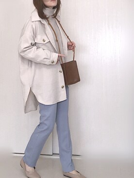 「mysty woman（ミスティウーマン）のアイテム（その他アウター）」を使った、Ⓜ︎さん（レディース・152cm）の春コーディネート