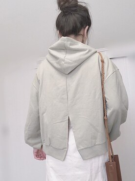 「reca（レカ）のアイテム（パーカー）」を使った、Ⓜ︎さん（レディース・152cm）の春コーディネート