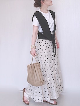 「RESEXXY（リゼクシー）のアイテム（バングル/リストバンド）」を使った、Ⓜ︎さん（レディース・152cm）の夏コーディネート