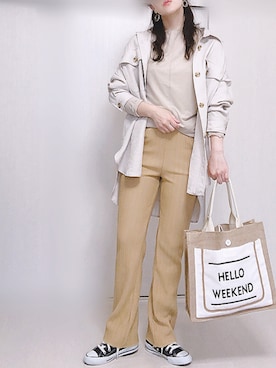 「mysty woman（ミスティウーマン）のアイテム（その他アウター）」を使った、Ⓜ︎さん（レディース・152cm）の夏コーディネート