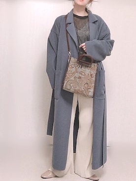 「mysty woman（ミスティウーマン）のアイテム（その他アウター）」を使った、Ⓜ︎さん（レディース・152cm）の秋コーディネート