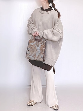 「AmbreNeige」｜「アイテム（スリッポン）」を使った、Ⓜ︎さん（レディース・152cm）の秋コーディネート