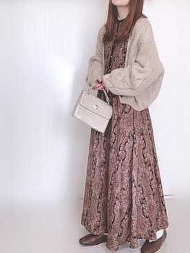 「DHOLIC（ディーホリック）のアイテム」を使った、Ⓜ︎さん（レディース・152cm）の秋コーディネート