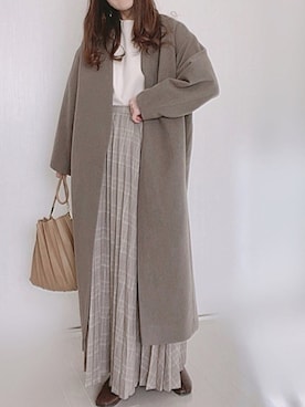 「crie conforto（クリーコンフォルト）のアイテム（ジャケット/アウター）」を使った、Ⓜ︎さん（レディース・152cm）の冬コーディネート